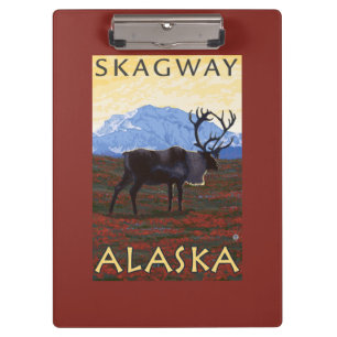 Pranchetas Cena do caribu - Skagway, Alaska