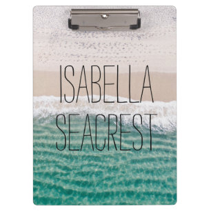 Pranchetas Cena do Oceano Tropical de Praia Seu Nome
