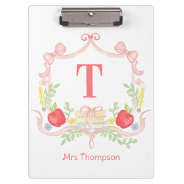 Pranchetas Centro Escolar Personalizado | Monograma de Profes