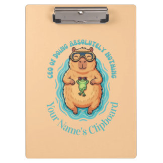 Pranchetas CEO Engraçado do Capivara Sapo Caderno de Nada Faz