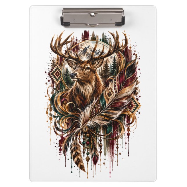 Pranchetas Cervo Boho, Sonhando com Cervo (Frente)