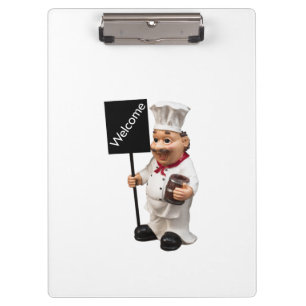 Pranchetas Chef Cook - Cartão de menu WELCOME