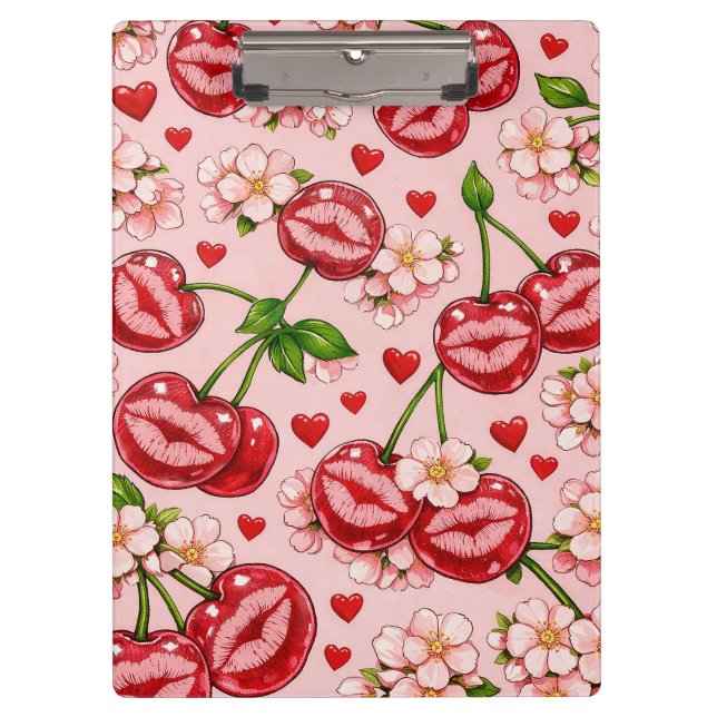 Pranchetas Cherry Kiss Clipboard (Frente)