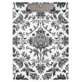 Pranchetas Chinoiserie Floral Preto e Branco Aquarela