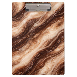 Pranchetas Chocolate Milkshake Marble Texture
