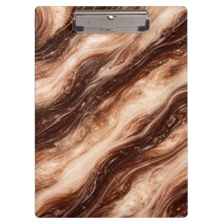 Pranchetas Chocolate Milkshake Marble Texture