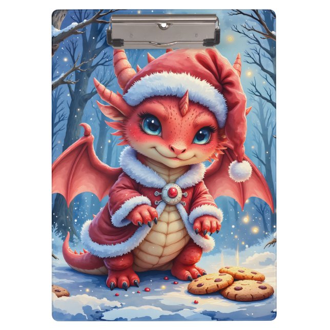 Pranchetas Christmas dragon, too cute to arrest,  (Frente)