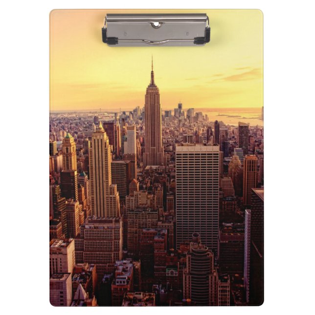 Pranchetas Cidade da skyline de New York com estado do (Frente)