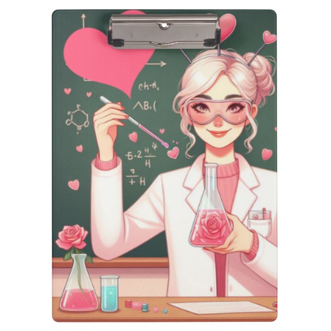 Pranchetas Cientista Dia de os namorados bonito (Frente)