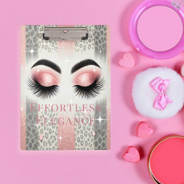 Pranchetas Cílios de Purpurina Rosa Glam Blush