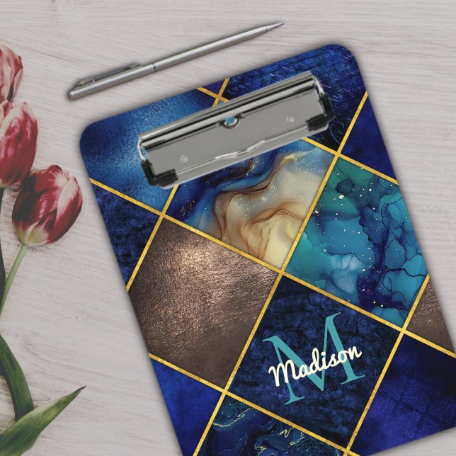 Pranchetas Cintura escura Glitter - azul - geométrico (Criador carregado)