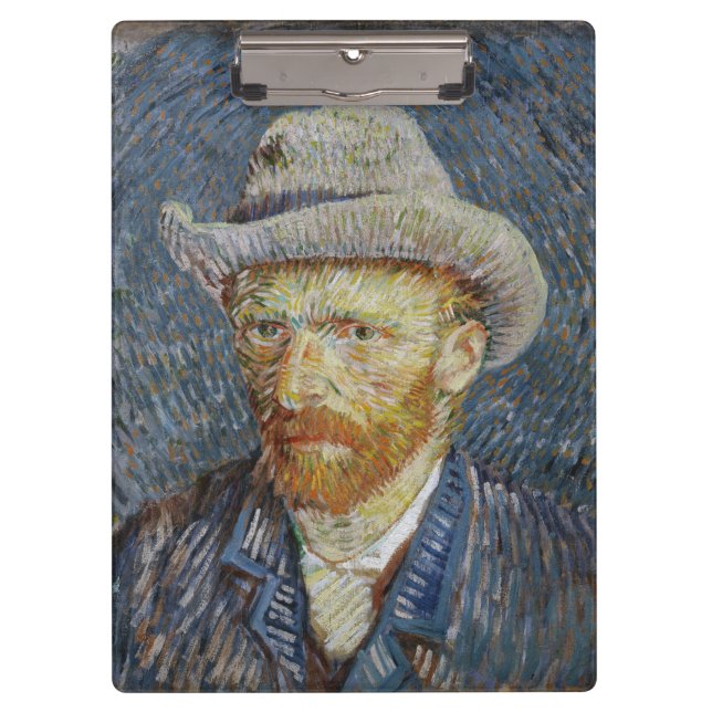 Pranchetas Cinza Autoretrato Van Gogh Sentiu Ódio Na Pintura (Frente)