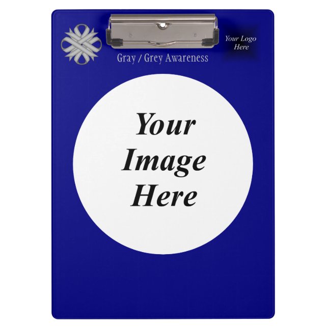 Pranchetas Cinza de Clover Ribbon por Kenneth Yoncich (Frente)