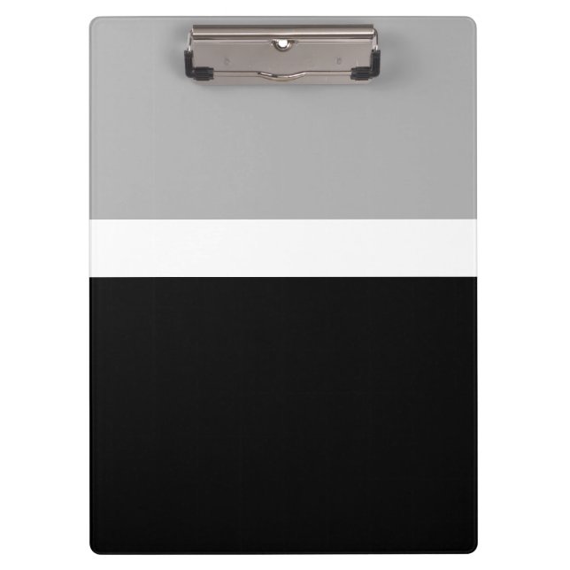 Pranchetas Cinza Estilo de Cores Pretas Branco Design (Frente)