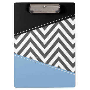 Pranchetas Cinza Zigzag, Cinza Chevron, Zigzag Patterno, Azul