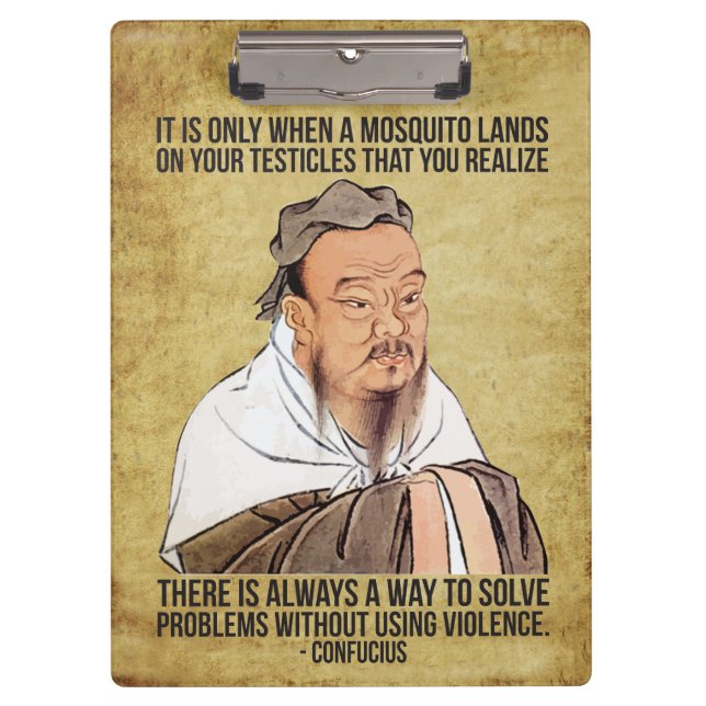 Pranchetas Citações espirituais engraçadas - mosquito nos (Frente)