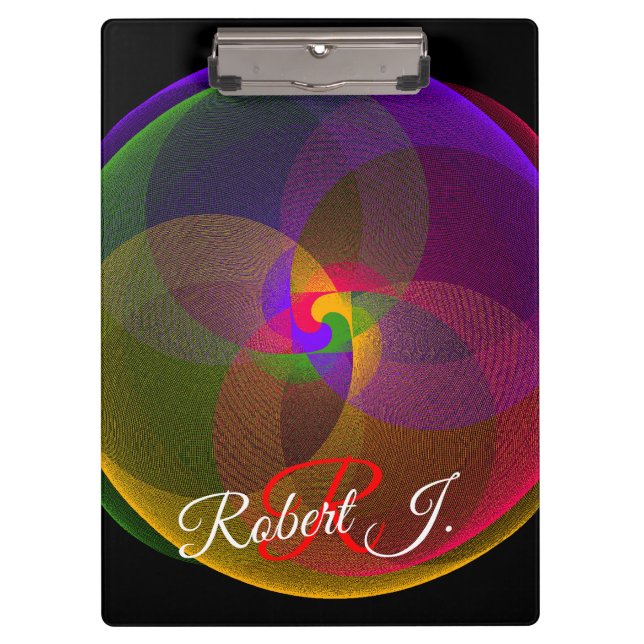 Pranchetas Citrus Color Blend Geometric Clipboard (Frente)