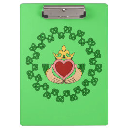 Pranchetas Claddagh e Green Knotwork