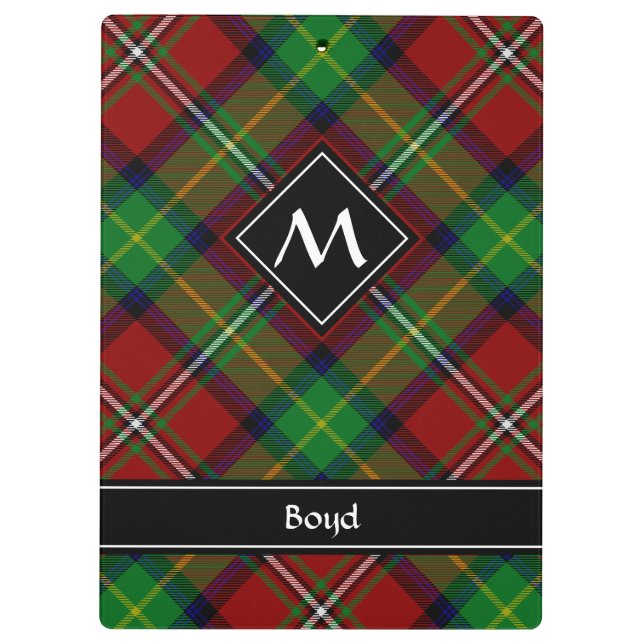 Pranchetas Clan Boyd Tartan (Verso)