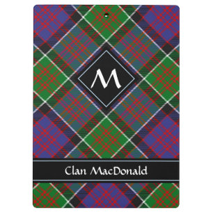 Pranchetas Clan MacDonald da área de transferência Clanranald
