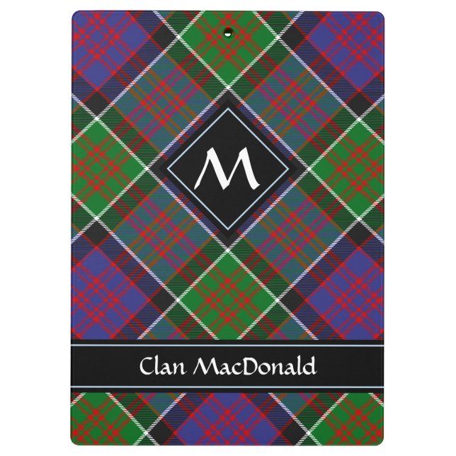 Pranchetas Clan MacDonald da área de transferência Clanranald (Verso)