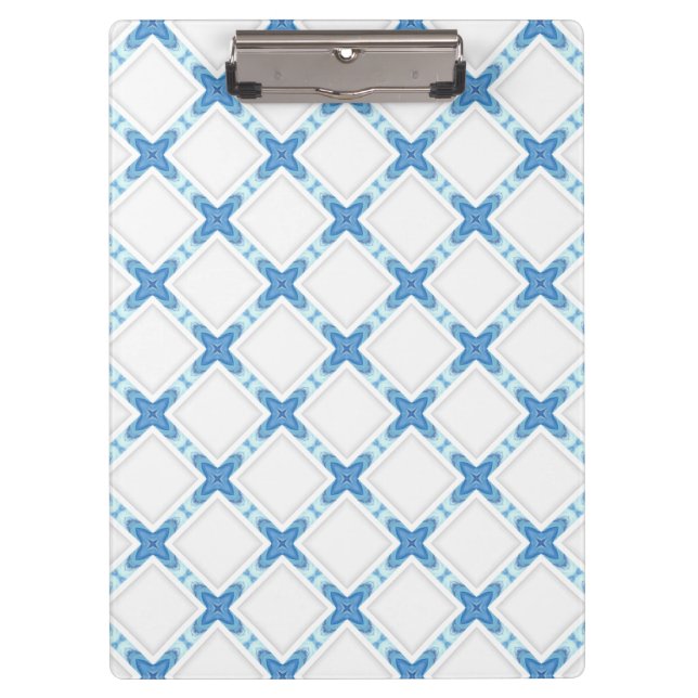 Pranchetas Classe branca azul-lattice moderna (Frente)