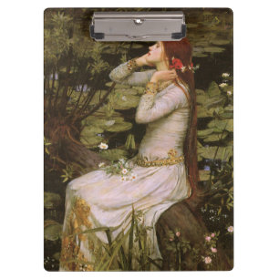 Pranchetas Clássica Ophelia de Shakespeare Lírio de Lago Arte