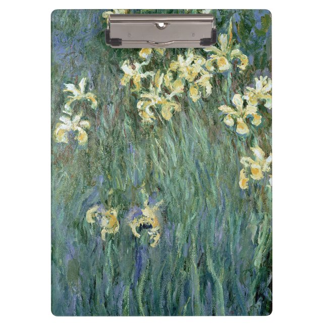Pranchetas Claude Monet | as íris amarelas (Frente)