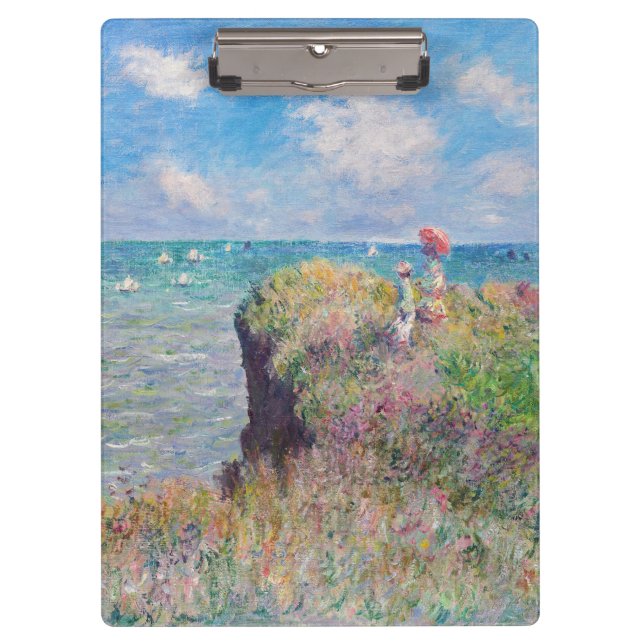Pranchetas Claude Monet - Cliff Walk em Pourville (Frente)