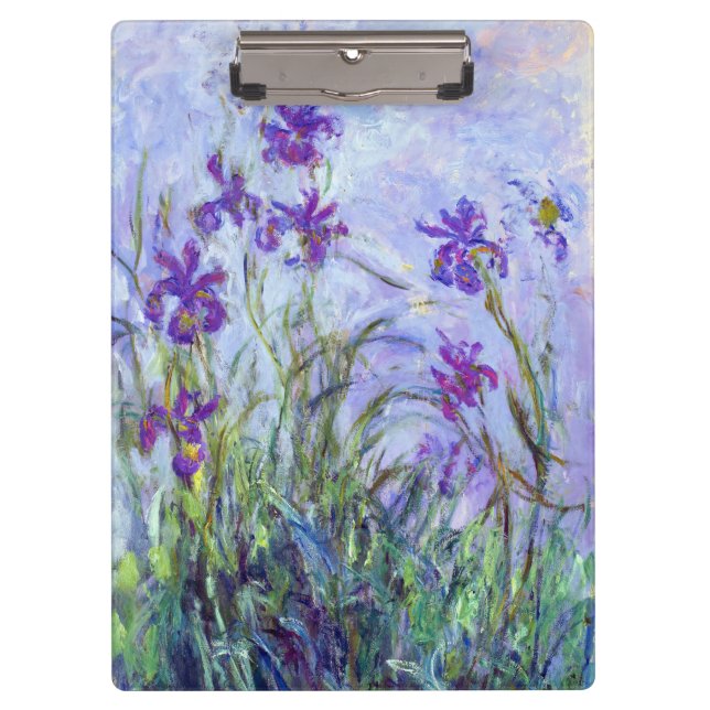 Pranchetas Claude Monet - Lilac Irises / Iris Mauves (Frente)