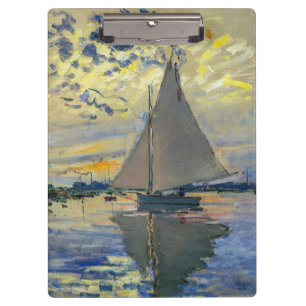 Pranchetas Claude Monet - Navio de vela no Le Petit-Gennevill