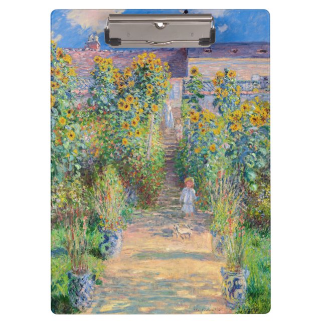Pranchetas Claude Monet - O Jardim do Artista em Vetheuil (Frente)