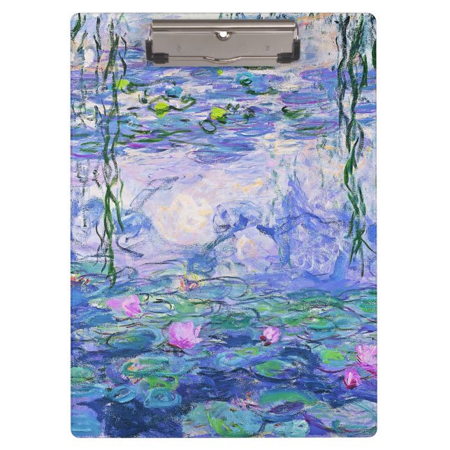 Pranchetas Claude Monet Water Libera A Arte Impressionante Fr (Frente)