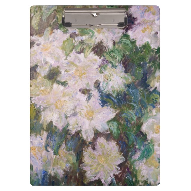 Pranchetas Claude Monet - White Clematis (Frente)