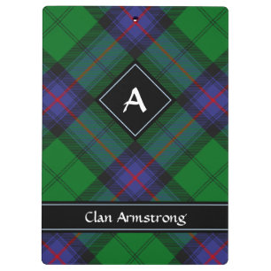 Pranchetas Clipboard Clan Armstrong Tartan