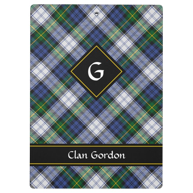 Pranchetas Clipboard Clan Gordon Dress Tartan (Verso)