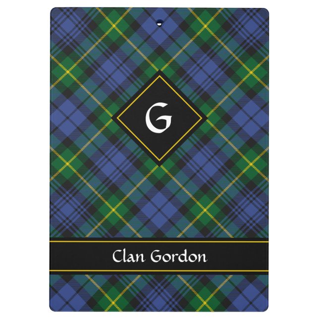 Pranchetas Clipboard Clan Gordon Tartan (Verso)