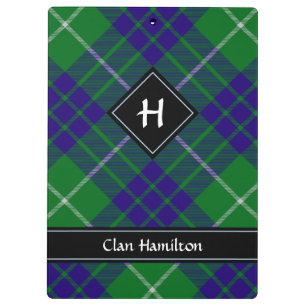 Pranchetas Clipboard Clan Hamilton Hunting Tartan