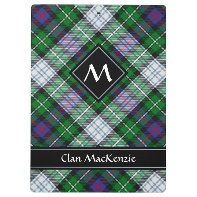 Pranchetas Clipboard Clan MacKenzie Dress Tartan (Verso)