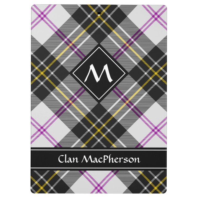 Pranchetas Clipboard Clan MacPherson Dress Tartan (Verso)