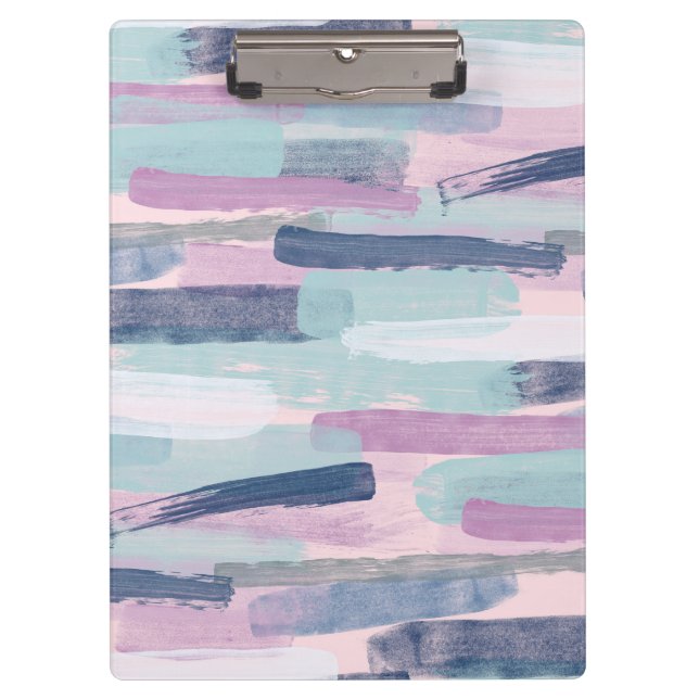 Pranchetas Clipboard com distribuição roxa e rosa (Frente)