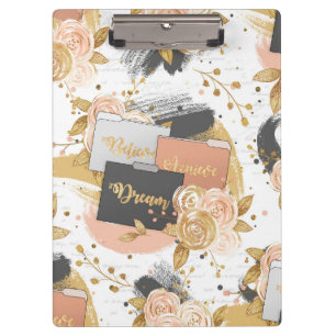 Pranchetas Clipboard de chefe de garota - Na moda e capacitaç