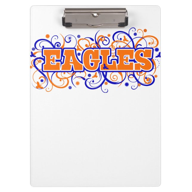 Pranchetas Clipboard Design de espiral do Bronson Eagles (Frente)