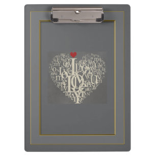 Pranchetas Clipboard Love