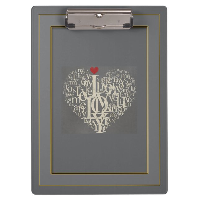 Pranchetas Clipboard Love (Frente)