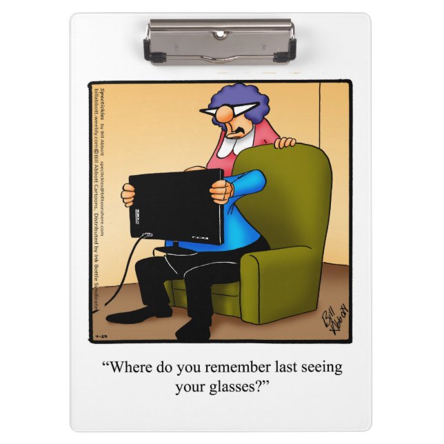 Pranchetas Clipboard Optician Business Humor (Frente)