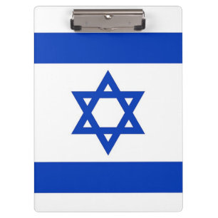 Pranchetas Clipboard Patriótica com bandeira de Israel