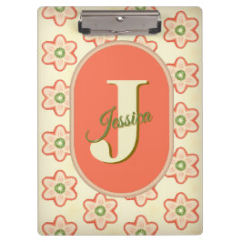 Pranchetas Clipboard Personalizável Modern Retro Monograma