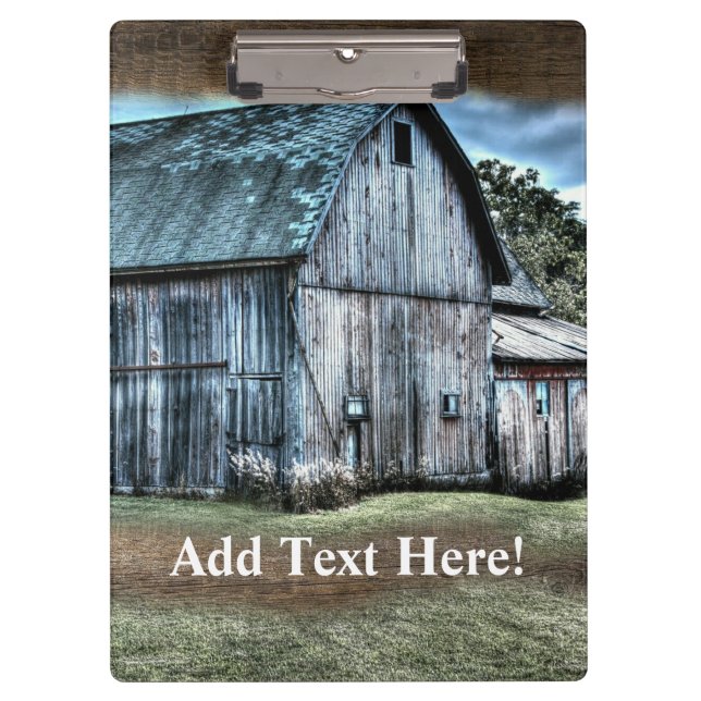 Pranchetas Clipboard Rustic Barn (Frente)