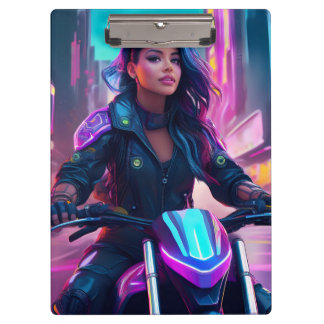 Pranchetas Clipboard Themed Girl CyberPunk